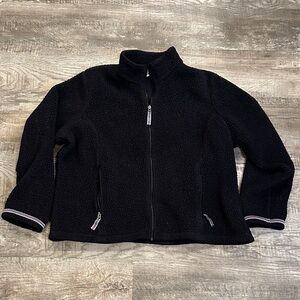 L.L. Bean Women’s 2XL Black‎ Fleece Jacket